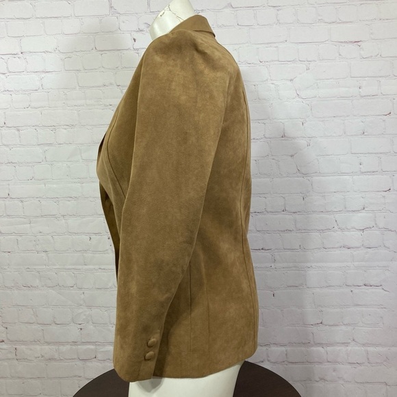SUEDE LEATHER JACKET 90s Y2K vintage fashion size Small - Picture 3 of 13